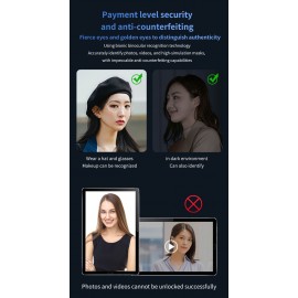 NeweKey Tuya App Face Recognition Home Door Smart Lock with HD Video Intercom