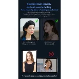 NeweKey Tuya App Face Recognition Home Door Smart Lock with HD Video Intercom