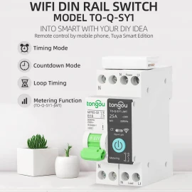 Tongou Tuya WiFi Smart Circuit Breaker – Mobile App and Voice Control 25A