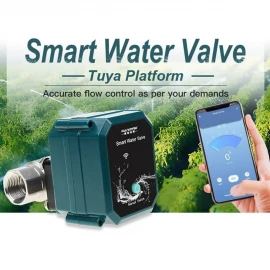 Tuya Smart WiFi Water Valve with Remote Control, Alexa & Google Home Compatible