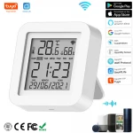 Tuya WiFi Temperature & Humidity Sensor Home Assistant for Smart Home Thermometer with IR Remote