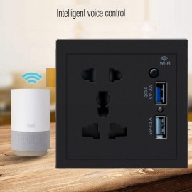 Tuya Smart Life Wifi Socket Wall Outlet With Usb Fast Charging