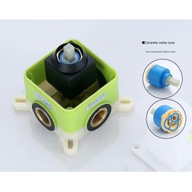 Concealed Built-in Shower Mixer Valve – Wall-Mounted, Hot & Cold Water Control for Bathroom & Shower