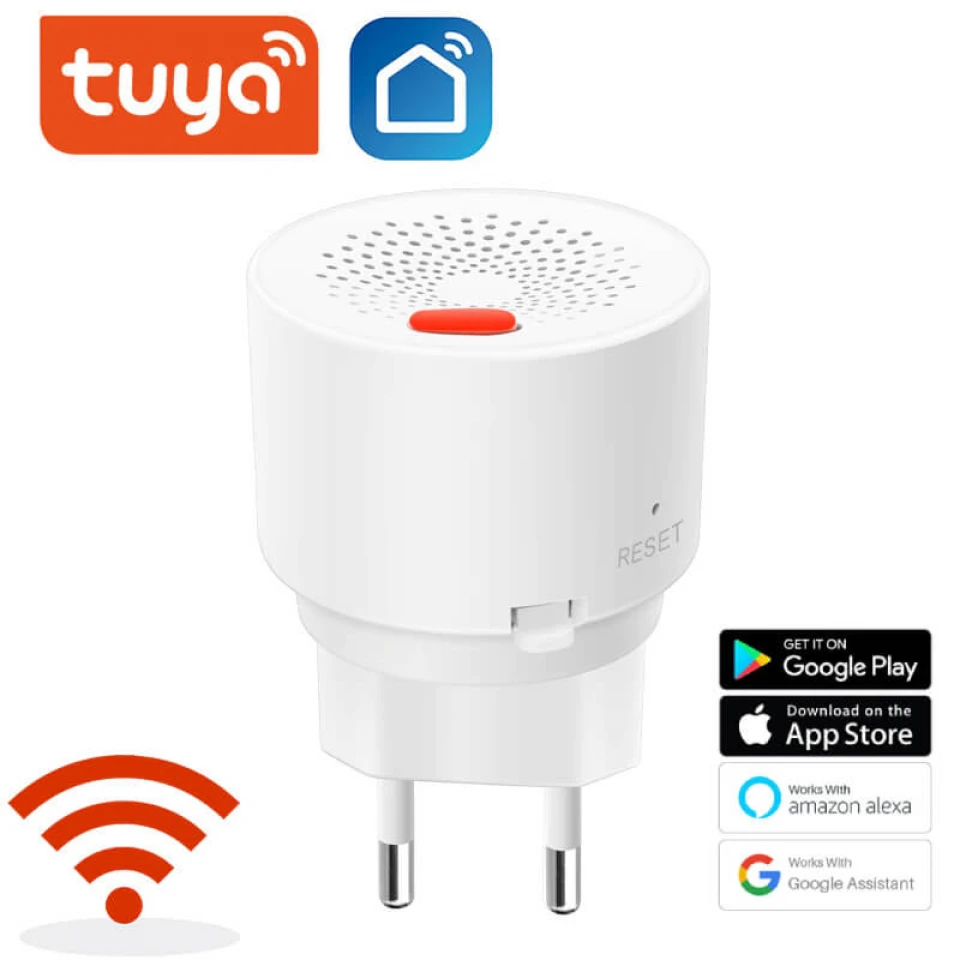 Tuya Wifi Natural Gas Sensor Gas Leak Detector Alarm for Home Wireless Fire Alarm Sensors