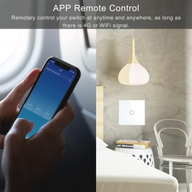 Tuya Smart Wifi Touch Light Switch No Neutral Wire Required 1/2/3/4 Gang for Ceiling Light Fan Door