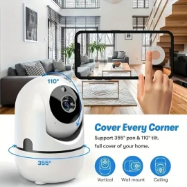 ONVIF Wireless WiFi Security Camera - Home Night Vision & Two-Way Audio