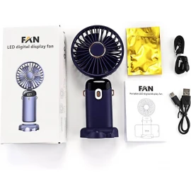 XBOSS N15Portable Mini Handheld Fan Personal 4000mah Rechargeable Dark Blue