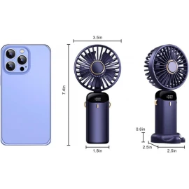 XBOSS N15Portable Mini Handheld Fan Personal 4000mah Rechargeable Dark Blue