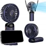 XBOSS N15Portable Mini Handheld Fan Personal 4000mah Rechargeable Dark Blue