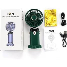 XBOSS N15 Portable Mini Handheld Fan Personal 4000mah Rechargeable Green