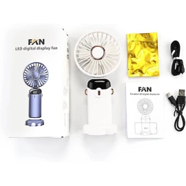 XBOSS N15 Portable Mini Handheld Fan Personal 4000mah Rechargeable White