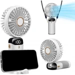 XBOSS N15 Portable Mini Handheld Fan Personal 4000mah Rechargeable White