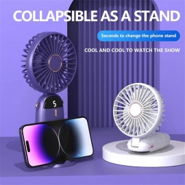 XBOSS N14 Portable Mini Handheld Fan Personal 2000mah Rechargeable White