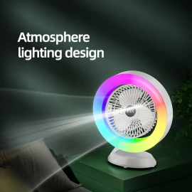 XBOSS S27 RGB Desktop Rotatable USB Fan with 3 Speeds