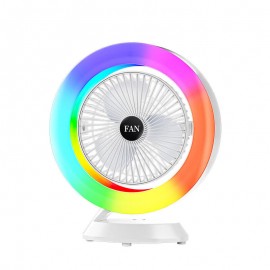 XBOSS S27 RGB Desktop Rotatable USB Fan with 3 Speeds