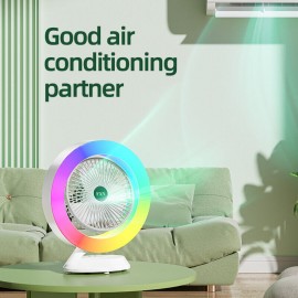 XBOSS S27 RGB Desktop Rotatable USB Fan with 3 Speeds