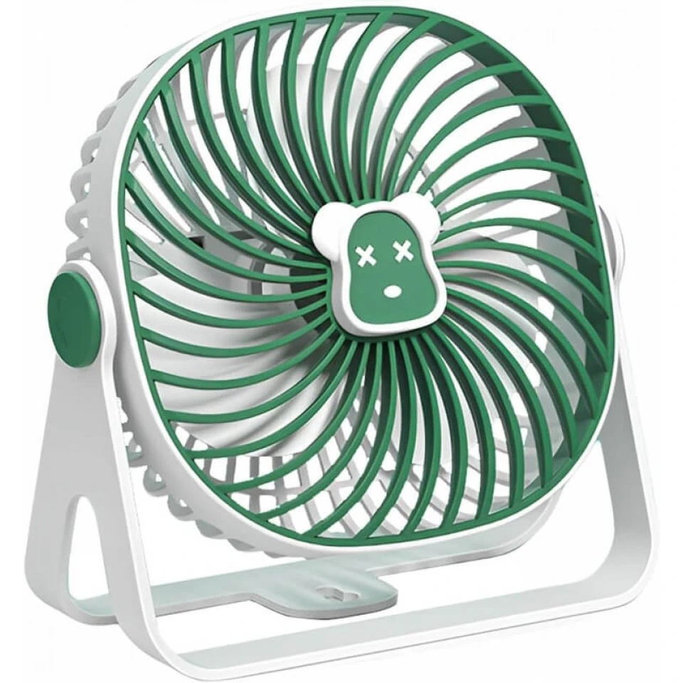 XBOSS ZF05 Portable Small Fan with 4 Speed Settings and 360° Rotation, Ultra Quiet Table Fan Rechargeable