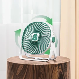 XBOSS ZF05 Portable Small Fan with 4 Speed Settings and 360° Rotation, Ultra Quiet Table Fan Rechargeable