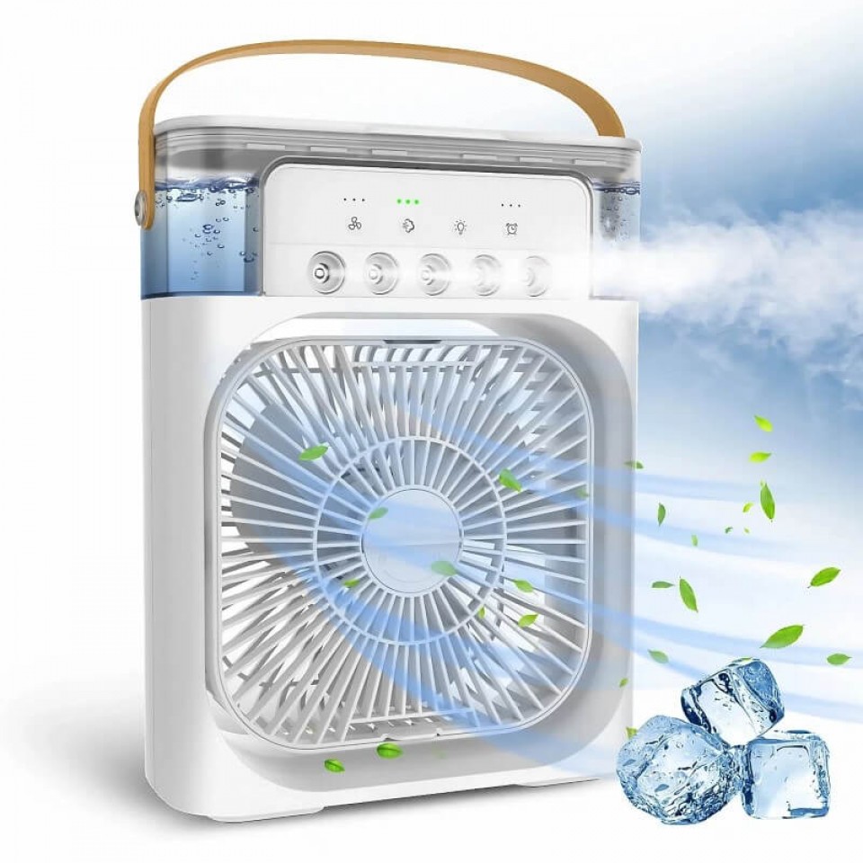 RoSH Portable Mini Air Cooler Fan Water Cooling Fan Air Conditioning For Home And Room Office