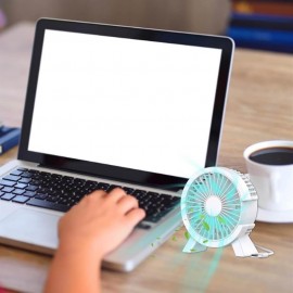 Portable Desktop Quiet Cooling Fan, Retro Small USB Desk Strong Wind Bedroom, 4 Blades Table Fan For Home or Office Use Portable Desktop Quiet Cooling Fan, Retro Small USB Desk Strong Wind Bedroom, 4 Blades Table Fan For Home or Office Use