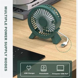 Portable Desktop Quiet Cooling Fan, Retro Small USB Desk Strong Wind Bedroom, 4 Blades Table Fan For Home or Office Use Portable Desktop Quiet Cooling Fan, Retro Small USB Desk Strong Wind Bedroom, 4 Blades Table Fan For Home or Office Use