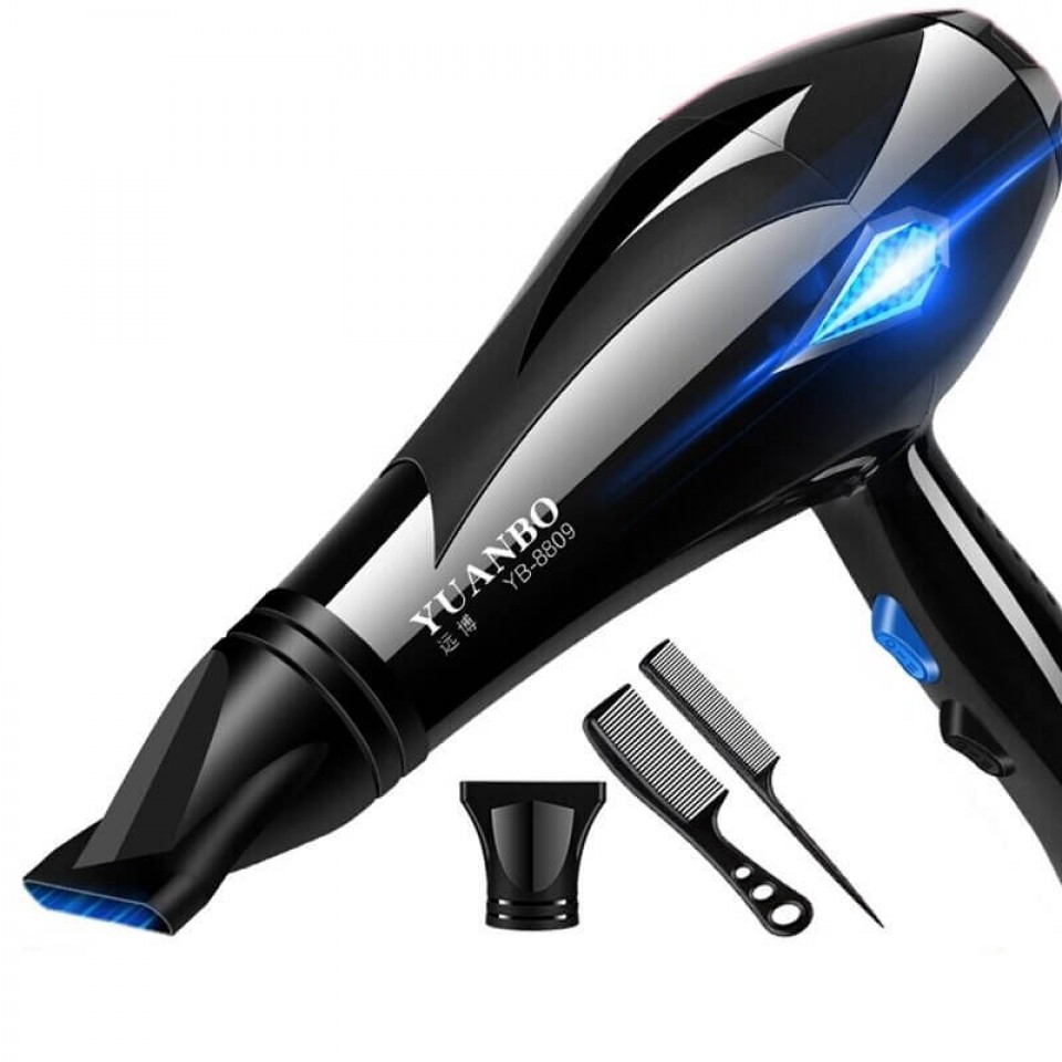 Yuanbo Hair Dryer and Diffuser for Curly Hair 2 Speed 3 Heat Settings Hair Dryer and Brush Set