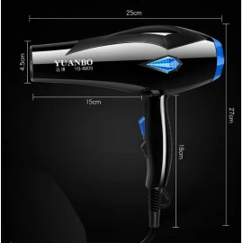 Yuanbo Hair Dryer and Diffuser for Curly Hair 2 Speed 3 Heat Settings Hair Dryer and Brush Set