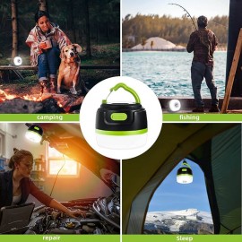 XBOSS H3 Led Camping Lantern Rechargeable Tent Light Waterproof 5200mah Power Bank, Magnet Bottom