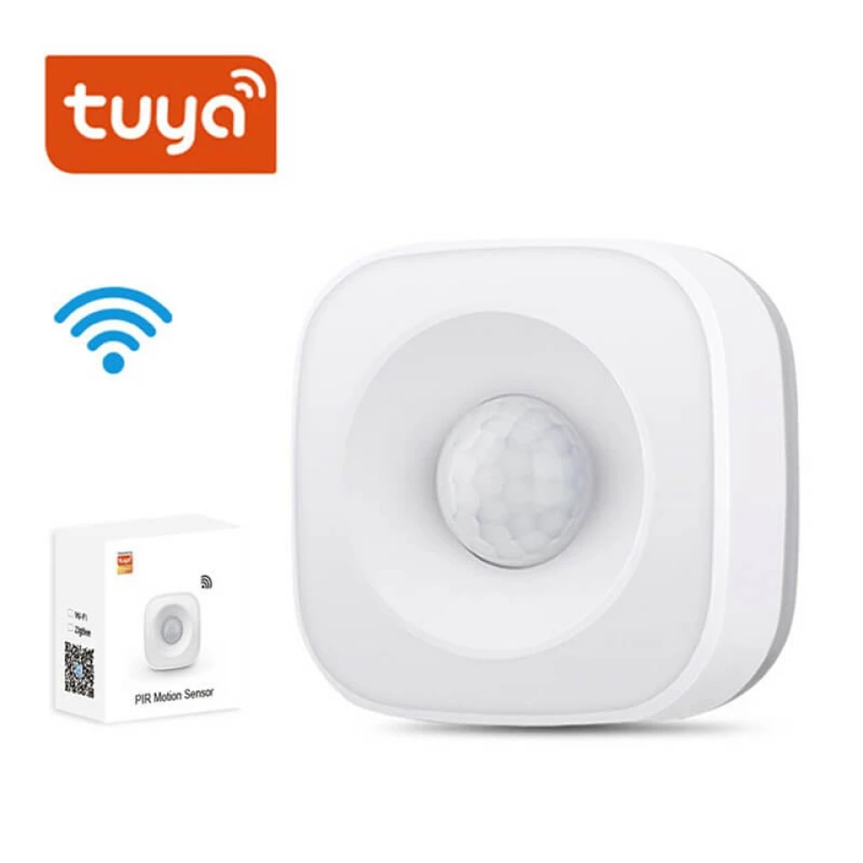 WiFi Motion Sensor for Tuya Smart Home Security, App Alerts, Wireless 2.4GHz Motion Detection Sensor