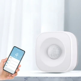 WiFi Motion Sensor for Tuya Smart Home Security, App Alerts, Wireless 2.4GHz Motion Detection Sensor