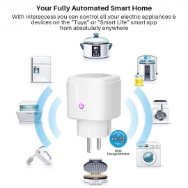 Tuya Wifi Smart Plug Compatible With Google Home and Alexa Google Assistant Zigbee 16A