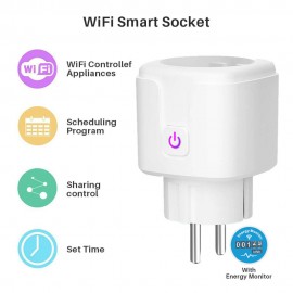 Tuya Wifi Smart Plug Compatible With Google Home and Alexa Google Assistant Zigbee 16A