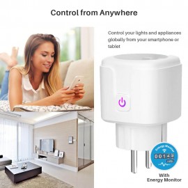 Tuya Wifi Smart Plug Compatible With Google Home and Alexa Google Assistant Zigbee 16A