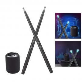 Air Drum Sticks Electronic for Beginners Kids Adults Practice (Black)