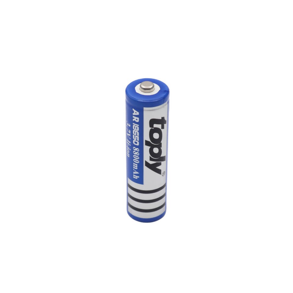 Toply 18650 Battery 3.7V 8800mAh Rechargeable Li-ion Battery for Flashlights & Devices