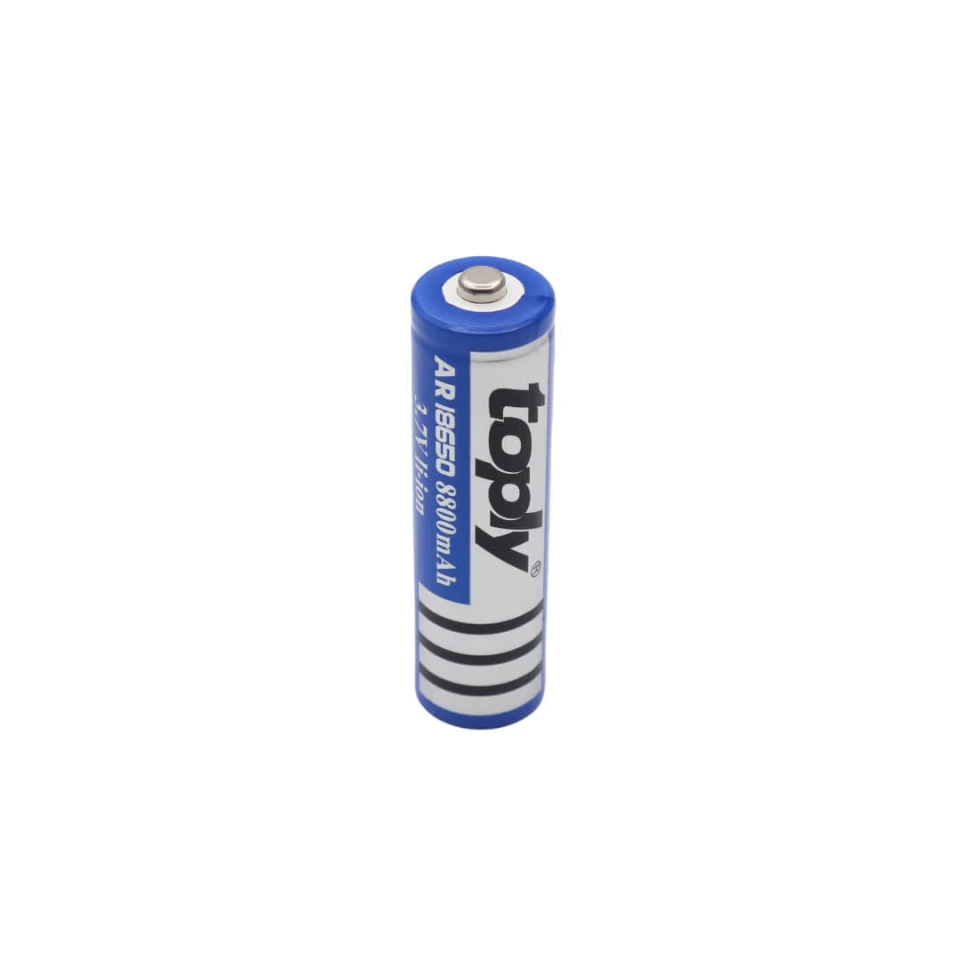 Toply 18650 Battery 3.7V 8800mAh Rechargeable Li-ion Battery for Flashlights & Devices