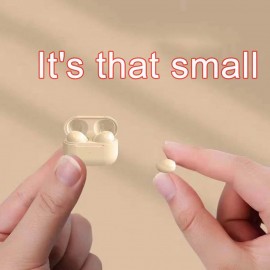 XBOSS PRO 4S+ Invisible Earbuds True Wireless Bluetooth Earphones 5.3 HiFi Stereo Noise Cancelling Small Mini Hidden Earbuds for Work, Sleep, Music, Audiobooks (Black)