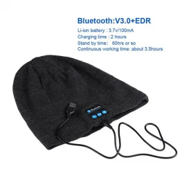 Bluetooth Earphone Hat for iPhone for Samsung Android Phones Men Women Winter Outdoor Sport Bluetooth Stereo Music Hat Wireless