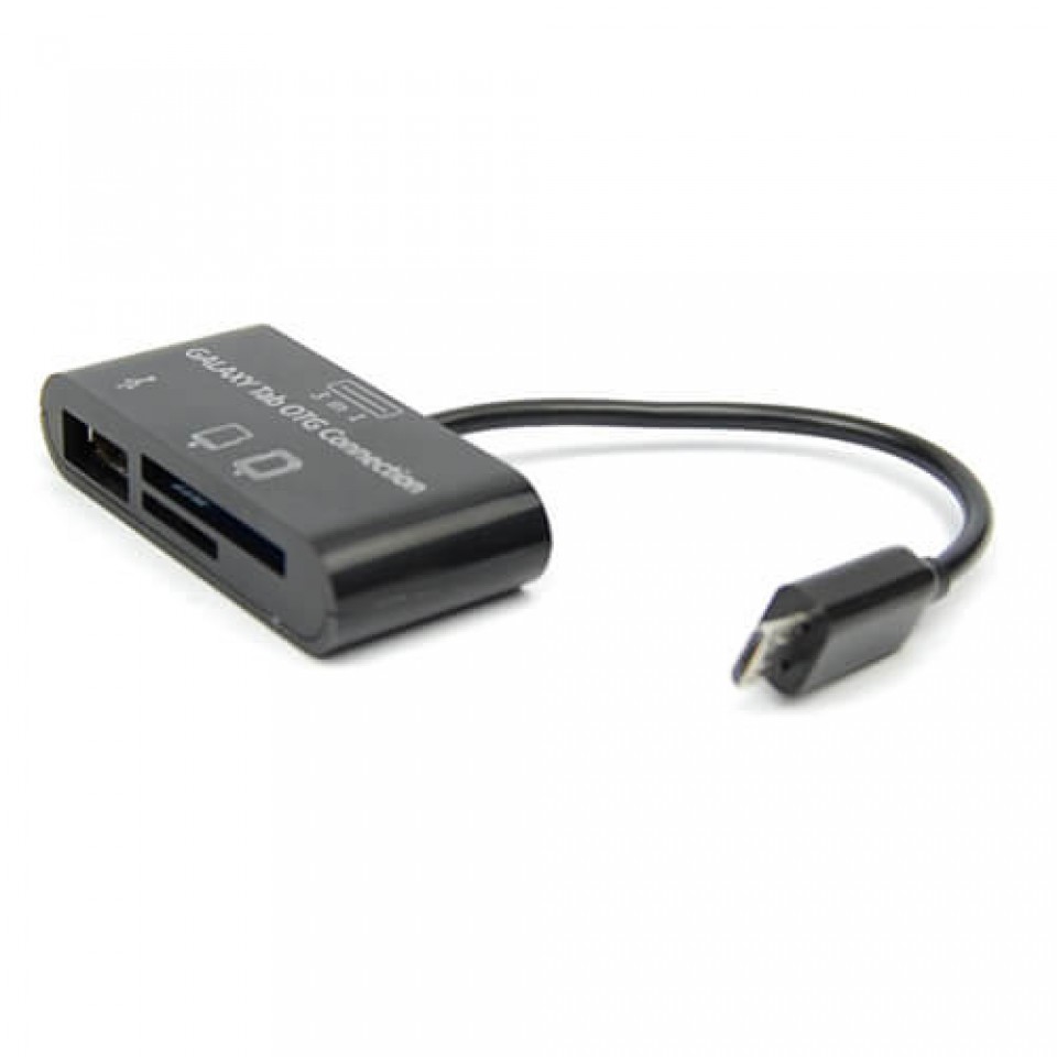 3-in-1 SD MMC TF Card Reader Adapter HUB Connection Kit For OTG Mobile Phone