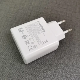 Samsung 45w charger S21 S20 22 Ultra Super Fast Charging Adaptive USB C To Type C For Galaxy Note 20 10 + 5G A91 A80 (White)