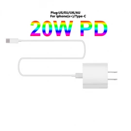PD 20W Charger For iPhone 13 12 11 14 Pro Max USB C Fast Charger For iPhone 14 Plus XR X XS MAX iPad Air Fast Charging Cable