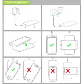 QI Wireless Charger Pad for Samsung Galaxy S3 I9300 S4 S5 N7100 N9000 Google Nexus 4 2G for Nokia Lumia 920