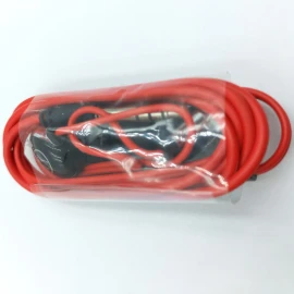 3.5mm Red Original Stereo Bass Wired Headphone with Microphone for iPhone Samsung Xiaomi Huawei