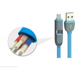 2 in 1 Sync Data Charger Cable for iPhone 5s 6 plus ipad 4 5 For Samsung S4 S5 S6 for Android