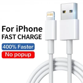 iPhone 14 13 12 11 Pro Max USB Lightning Cable XR X XS 8 7 Plus SE Fast Charging Charger Wire Cord USB Cable