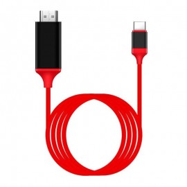 4K 1080P USB 3.1 Type C to HDMI-compatible Adapter Cable USB-C Cable Cable for Macbook Pro ChromeBook Pixel