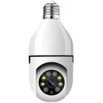 Light Bulb Security Camera - Full-HD 1080P 360 Degree Wireless WiFi Camera with Two-Way Audio & Motion Detection