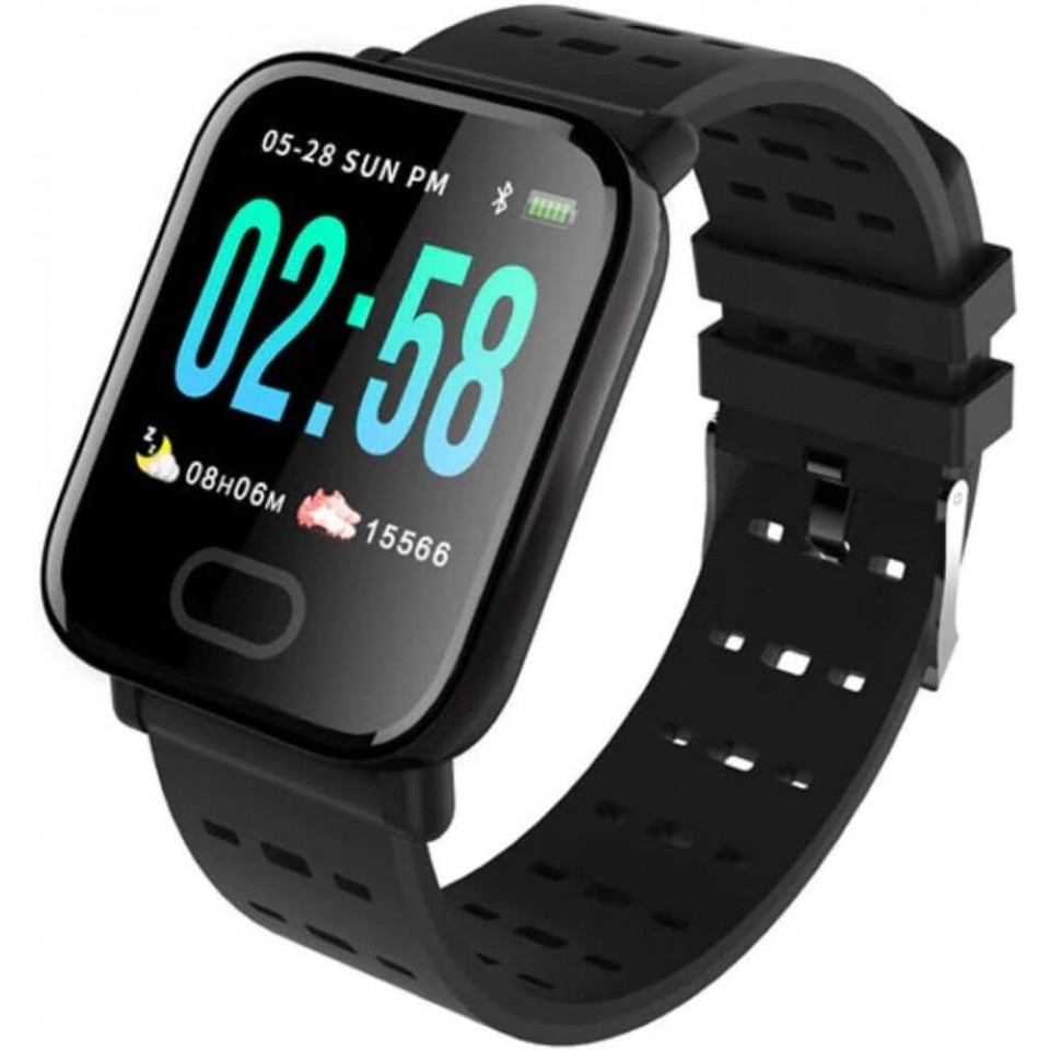 XBOSS Z9 Smart Watch Waterproof Compatible with iPhone Samsung (Black)