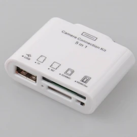 5in1 USB SD TF Card Reader Adapter fit for iPad 1 2 3