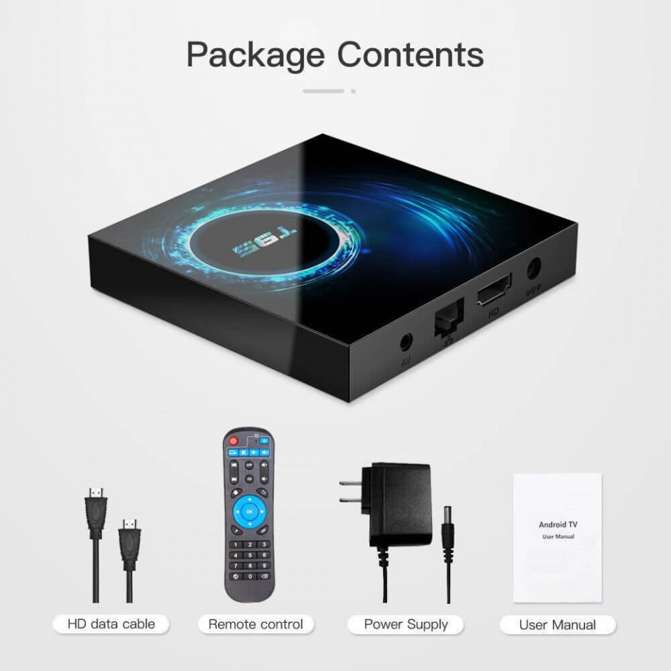 T95 Android Tv Box Quad-Core 64-bit ARM Cortex-A53 Android Box with 2 4G 5G  Dual WiFi 10 100M Ethernet Support H 265 3D 6K Ultra HD BT 5 0 HDMI 2 0 Smart  TV Box